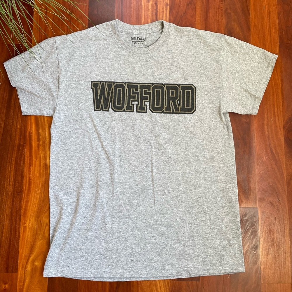 Wofford College Gray Cotton T Shirt Size Adult Medium